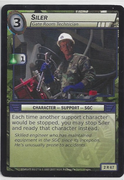 Siler, Gate Room Technician