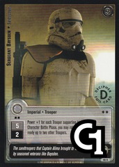 Sergeant Baysden - Sandtrooper (L) - Silver Stamped