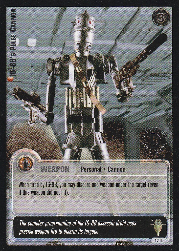 IG-88s Pulse Cannon (L) - Silver Stamped