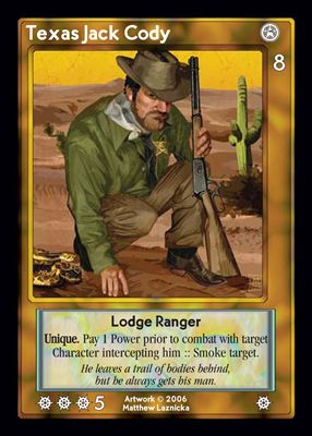 Texas Jack Cody, Lodge Ranger