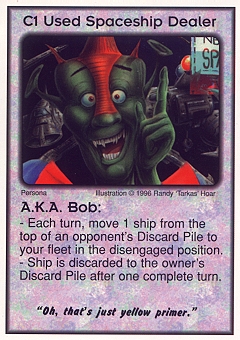 Used Spaceship Dealer - A.K.A. Bob (Yellow)