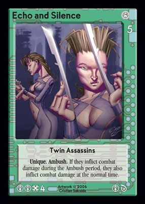 Echo and Silence, Twin Assassins