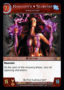 Koriandr, Starfire, XHals Fury - Foil