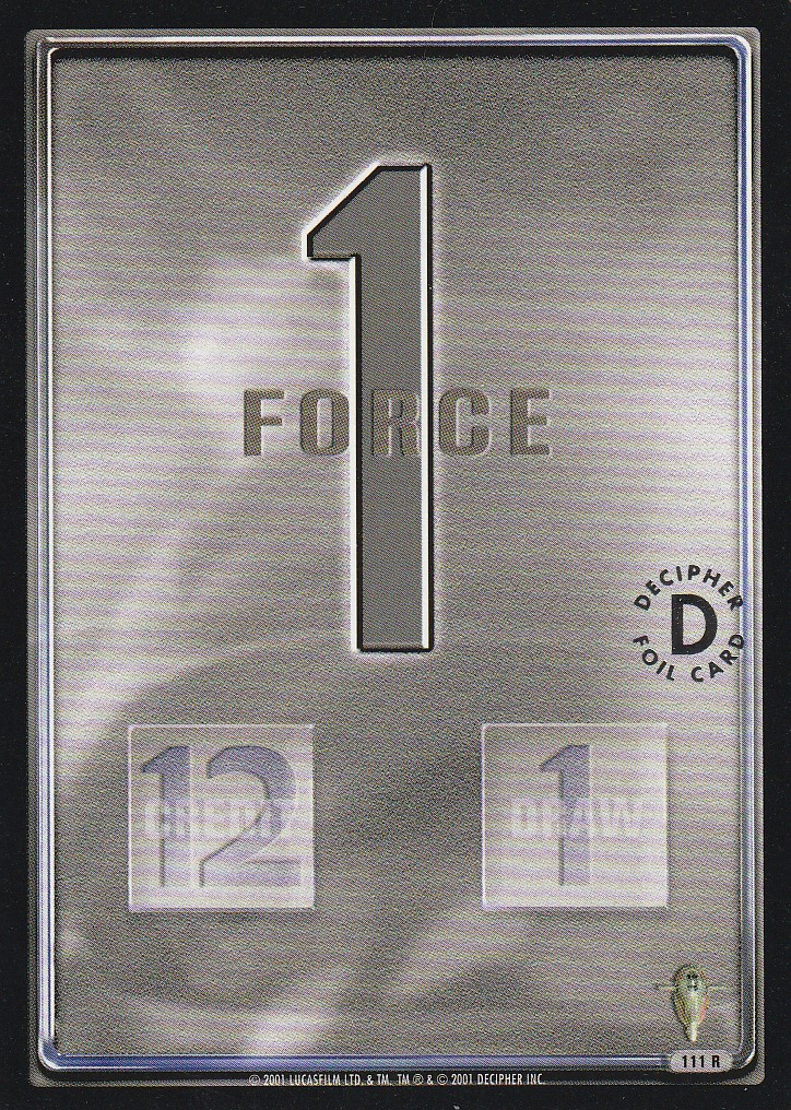 Force 1 Black - Silver Stamped