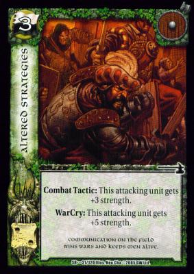 Altered Strategies