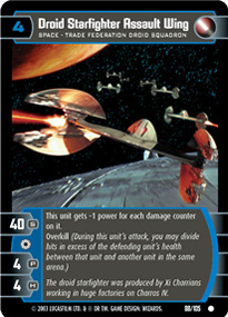 Droid Starfighter Assault Wing - Foil