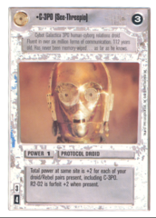 C-3PO  (See-Threepio) [White Border]