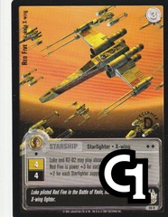 Red Five - Luke's X-wing (L) - Gold Stamped