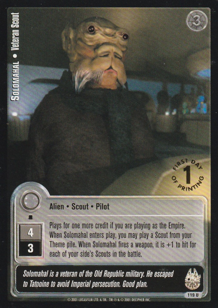 Solomahal - Veteran Scout - 1st Day Stamped