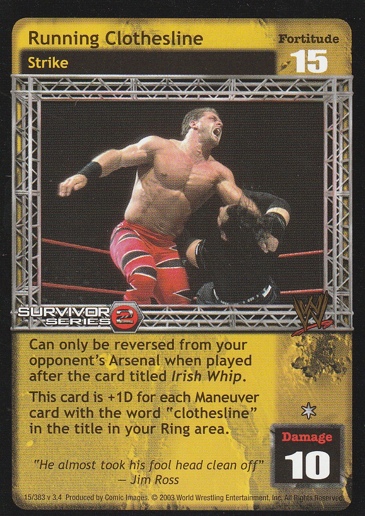 Running Clothesline (SS2)