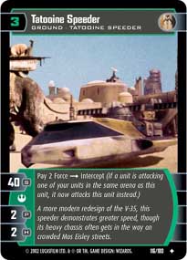 Tatooine Speeder - Foil
