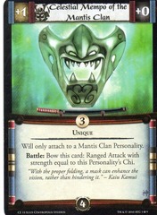 Celestial Mempo of the Mantis Clan