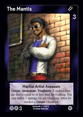 The Mantis, Martial Artist Assassin