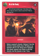 He Is Not Ready [White Border]