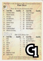 Past and Future Set Configuration Card