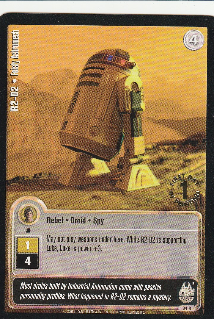 R2-D2 - Feisty Astromech (R) - 1st Day Stamped