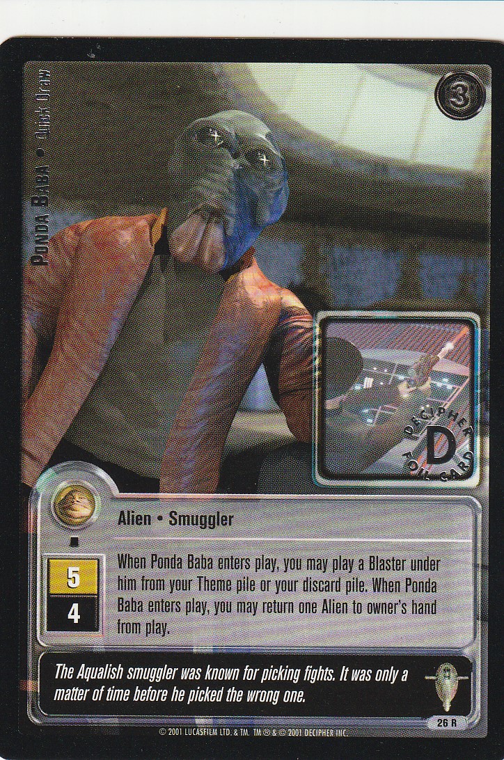 Ponda Baba - Quick Draw - Silver Stamped