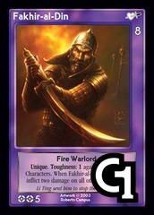 Fakhir-al-Din, Fire Warlord