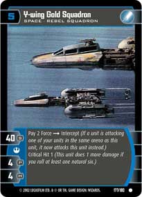 Y-wing Gold Squadron