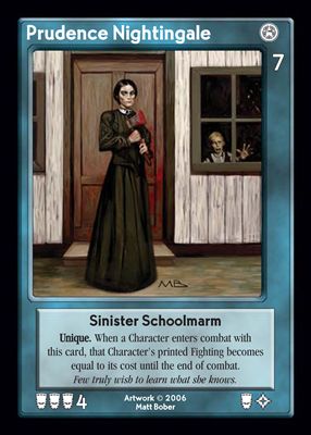 Prudence Nightingale, Sinister Schoolmarm