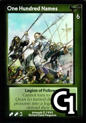 One Hundred Names, Legion of Followers