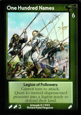 One Hundred Names, Legion of Followers