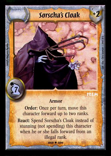 Sorschas Cloak