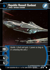 Republic Assault Gunboat - Foil