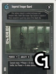 Imperial Trooper Guard [White Border] - (1996)