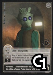 Greedo - Jabba's Underling (R) - Silver Stamped