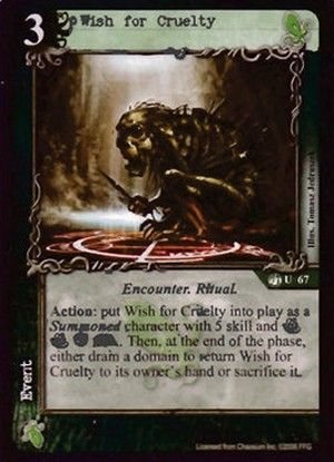 Wish for Cruelty