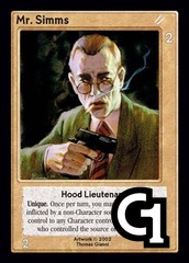 Mr. Simms, Hood Lieutenant