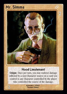 Mr. Simms, Hood Lieutenant