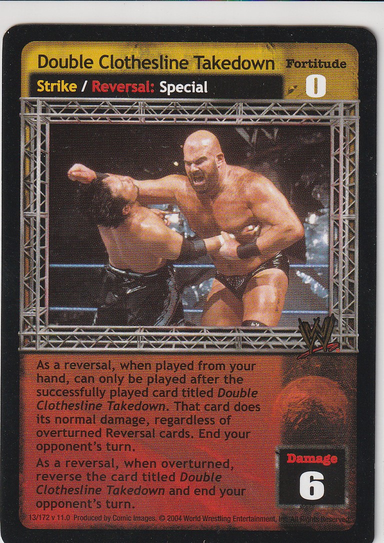 Double Clothesline Takedown