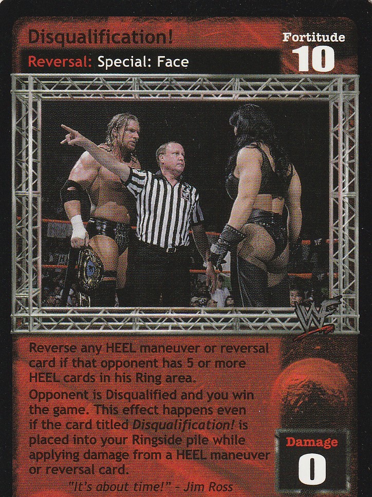 Disqualification! - ERROR