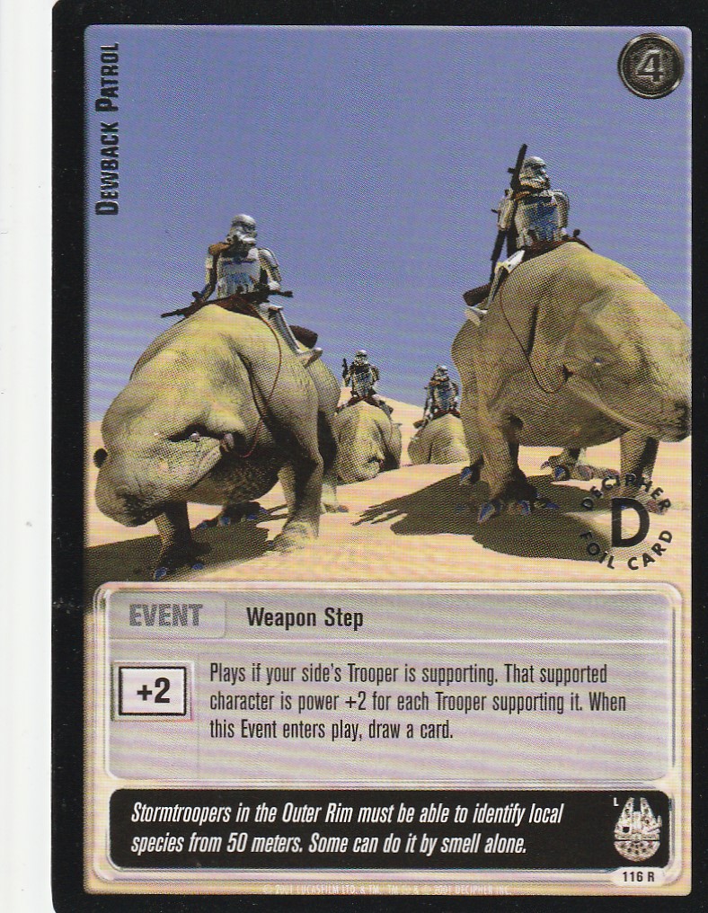 Dewback Patrol (L) - Silver Stamped