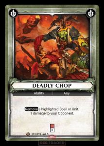 Deadly Chop - Foil