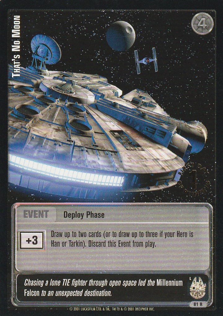 Thats No Moon (L) - 1st Day Stamped