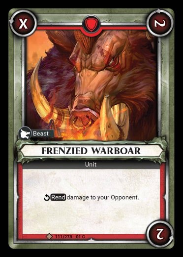 Frenzied Warboar