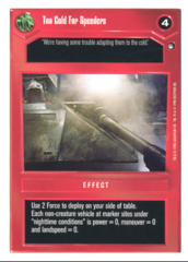 Too Cold For Speeders [White Border]