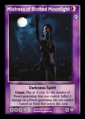 Mistress of Blotted Moonlight, Darkness Spirit