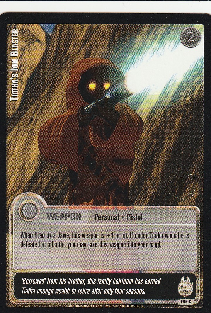 Tiathas Ion Blaster - 1st Day Stamped
