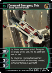 Coruscant Emergency Ship - Foil