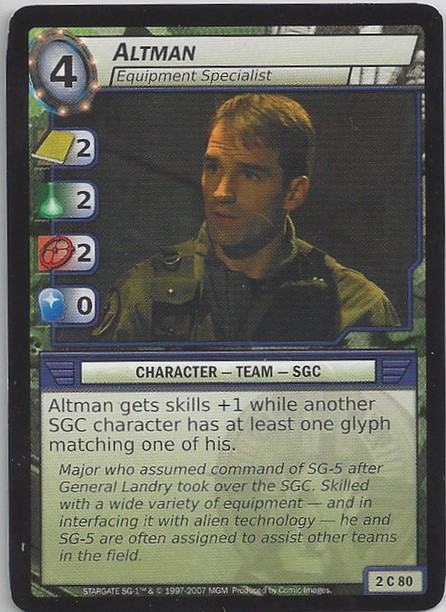 Altman, Equipment Specialist - Foil
