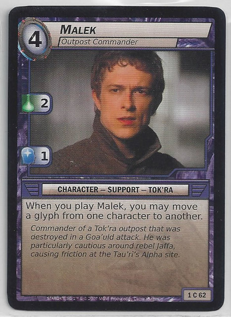 Malek, Outpost Commander
