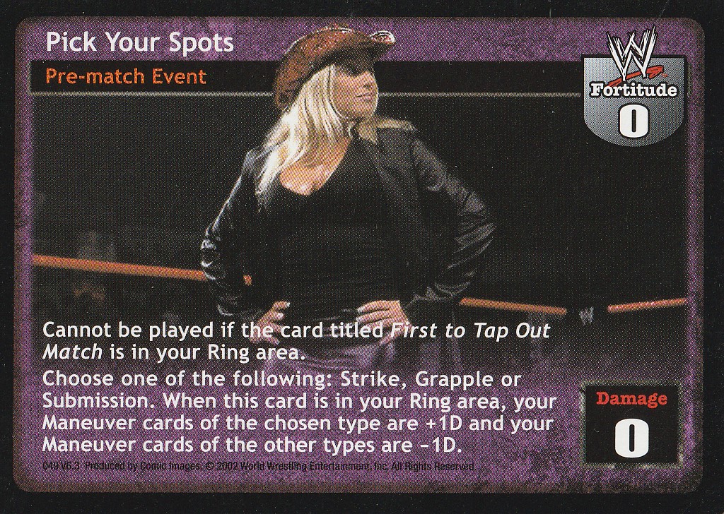Pick Your Spots (Ruthless Aggression)