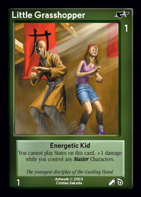 Little Grasshopper, Energetic Kid