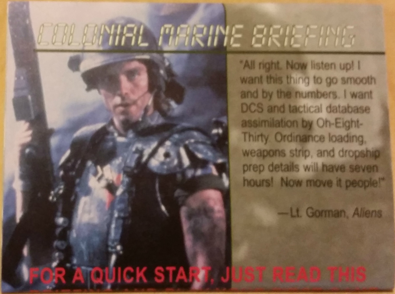 Marine Briefing