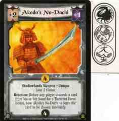 Akodo's No-Dachi Foil