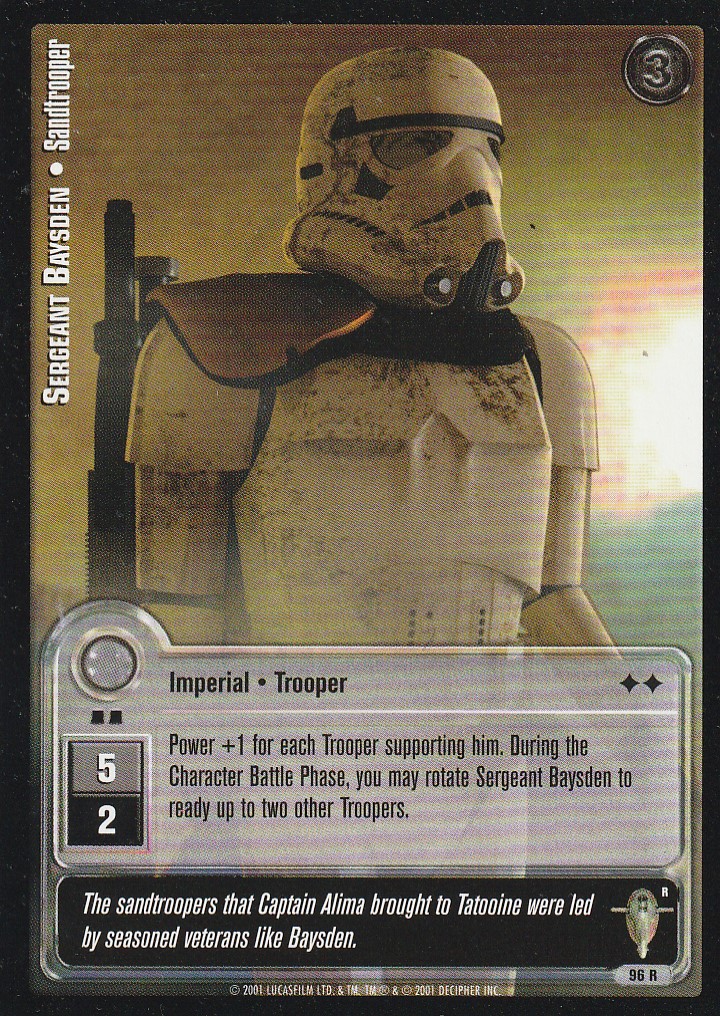 Sergeant Baysden - Sandtrooper (R)